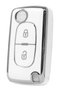 Peugeot Citroen Partner 208 307 308 206 307 407 408 Rcz Berlingo C2 C3 C4 Nano Key Case Cover White - 3