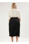 Women's Woven Midi Skirt Ripped Look Molded A-Line Functional Durable Quality Modern - 6