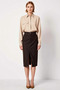 Women's Plain Pattern Midi Skirt A-Line Shape 100% Cotton Functional Durable Quality Comfortable Stylish - 5