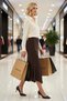 Women's Asymmetrical Cut Low Waist Maxi Length Woven Skirt 100% Viscose Functional Durable Stylish - 4