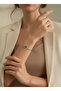 Silver Color Adjustable Birth Month Flower Bracelet (July) - 2