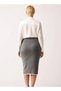 Women's Midi Length Knitwear Skirt Straight Cut High Waist Functional Durable Quality Comfortable Stylish - 6