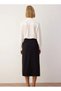 Women's Plain Midi Sarong Pattern Woven Skirt Accessory Detailed Functional Durable Quality Stylish - 6