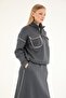 5407 - Stylish Comfortable 3 Thread Fleece-Lined Women's Suit with Short Skirt - 2