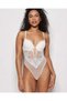 Lightly Lined Lace Bodysuit in Ivory