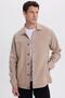 Men's Relax Fit Comfortable Cut Side Pocket Lumberjack Stone Cashmere Jacket Shirt - 5