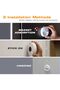 LED Motion Sensor Night Light, Automated On & Off, Cool White Motion Activated LED Night Light for Kitchen, Bathroom, Stairs, Bedroom - with 18 AAA Batteries, 6-Pack - 8