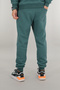 Men's Comfortable Fit Sweatpants Cotton Fleece-Lined Fabric Ribbed Waist Leg 3 Pockets Petrol Green - 7