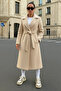Women's Double-Breasted Casual Trend Cream Cashmere Coat