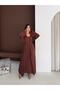 V-Neck Sleeveless Long Dress Knitted Set with Cardigan - 2
