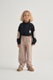 Unisex Children's Gabardine Elastic Waist Trousers Beige - 5