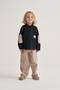 Unisex Children's Gabardine Elastic Waist Trousers Beige - 2