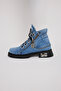 Denim Boots Metal Detailed Daily Orthopedic -H465