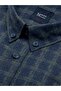 Slim Fit Winter Long Sleeve Double Pocket Flap Button Collar Plaid Shirt 2416Y - 2