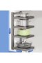 4-Tier Adjustable Pots & Pans Organizer Rack - Heavy-Duty Pot & Lid Holder - 3