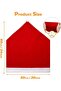 Christmas Chair Covers Set of 6 Santa Hat Chair Back Covers (Red) - 5