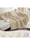 Chenille Sofa Slipcover with Tassels (Khaki, 71 x 103 in) - 7