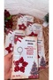5 Pieces New Year Card Gift Keychain - Wooden Red - Christmas Gift
