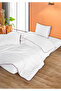 Elite Piped 100% Cotton Duvet Cover Set Single Ecru Purple 160X220Cm - 5