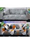190-230cm Stretch Sofa Cover - Universal Slipcover with Pillowcase, Washable Printed Elastic - 5