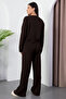 Double Zipper Pants Cardigan Knitwear Set L66004 - 7