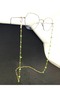 Natural jade beaded eyeglass cord / chain