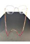 Pyramid Full Stone Eyeglass Cord / Chain Burgundy - 3