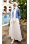 Women's Elastic Waist Scuba Flared Skirt