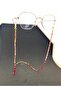 Pyramid Full Stone Eyeglass Cord / Chain Burgundy - 2