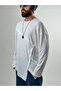 Design Button Detailed White Men's Sweat Coc2633 - 3