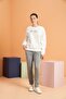 Xoxo Women Printed Long Sleeve Sweatshirt Striped Tracksuit Set