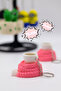 Winter Hot Cocoa Clicker Keychain - Hot Cocoa Cup Design, Bag and Key Decoration - 4