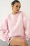 Women's Oversize Sweatshirt Chmp Studios Printed Pink – Crew Neck, 3 Thread Raster Printing