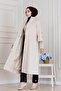 Hakim Collar Brooch Button Detailed Coat-Stone - 4