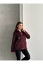 Asur Boutique Women's Felt Fabric Buckle Zipper Jacket - 2