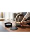 Coaster with Stitched Faux Leather Black 6 Pieces (with Holder Stand) - 3