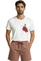 Red Boxing Glove Printed Minimalist Design Premium Men's T-Shirt - 6