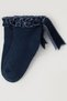 Girl's Socks with Ruffle Detail on the Ankle, Ages 1-12, Navy Blue - 3