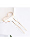 Gold-tone heart-shaped minimalist hair clip - 3