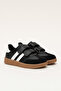 Black Cool Kids Retro Style Hook-and-Loop Children's Sneakers Comfortable and Stylish Daily Sneakers - 4