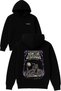سويت شيرت تشوبر سترينجر ديزاين مطبوع قصة فضفاضة أسود بغطاء رأس