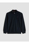 Zippered Stand Collar Men's Sweatshirt - 5