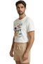 ''From Moon to Mars'' Astronaut and Galaxy Themed Doodle Printed Premium Men's T-Shirt - 2