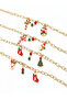 Gold Color New Year Themed Chain Bracelet - 3