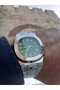 Pate Model Steel Strap Men's Wristwatch - Silver Case - Silver Color Strap - Green Color Dial - 3