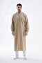 Men's Wide Cut Cellabiye – Hajj Umrah & Daily Wear – Cotton-Viscose – Beige