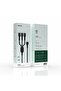 3-in-1 Silicone Cable 1.2M – 60W Fast Charge, Lightning & USB-C, 480Mbps - 2