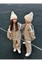 Unisex Contrast Color Block Sweatshirt Tracksuit Kids Bottom Top Set - 3