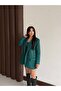 Imported Scuba Suede Fabric Strap Dress & V Shoulder Pad I Jacket Set - 3