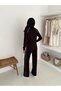 Women's Piped Comfortable Fit Zip-Up Tracksuit Set - 7